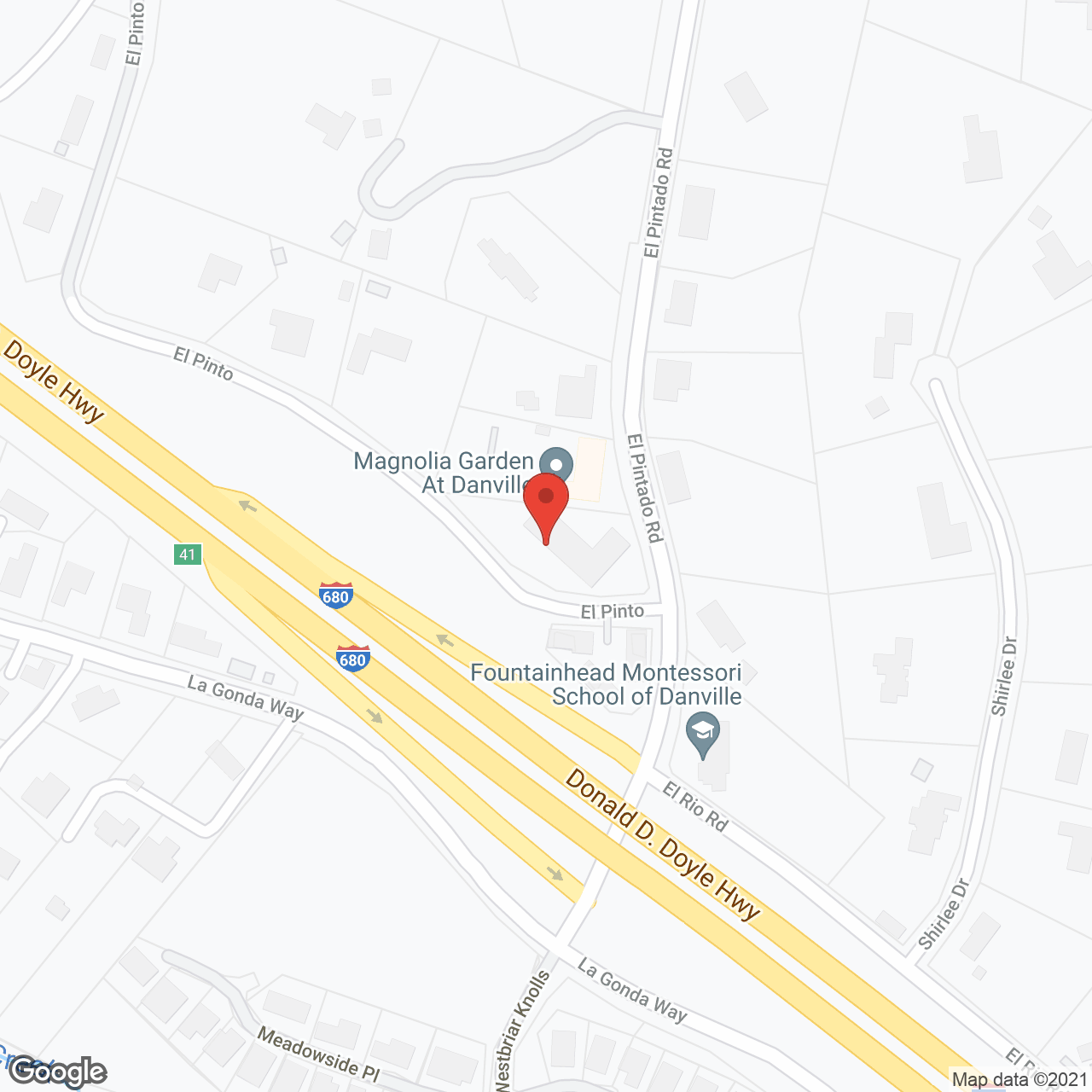 Magnolia Gardens in google map