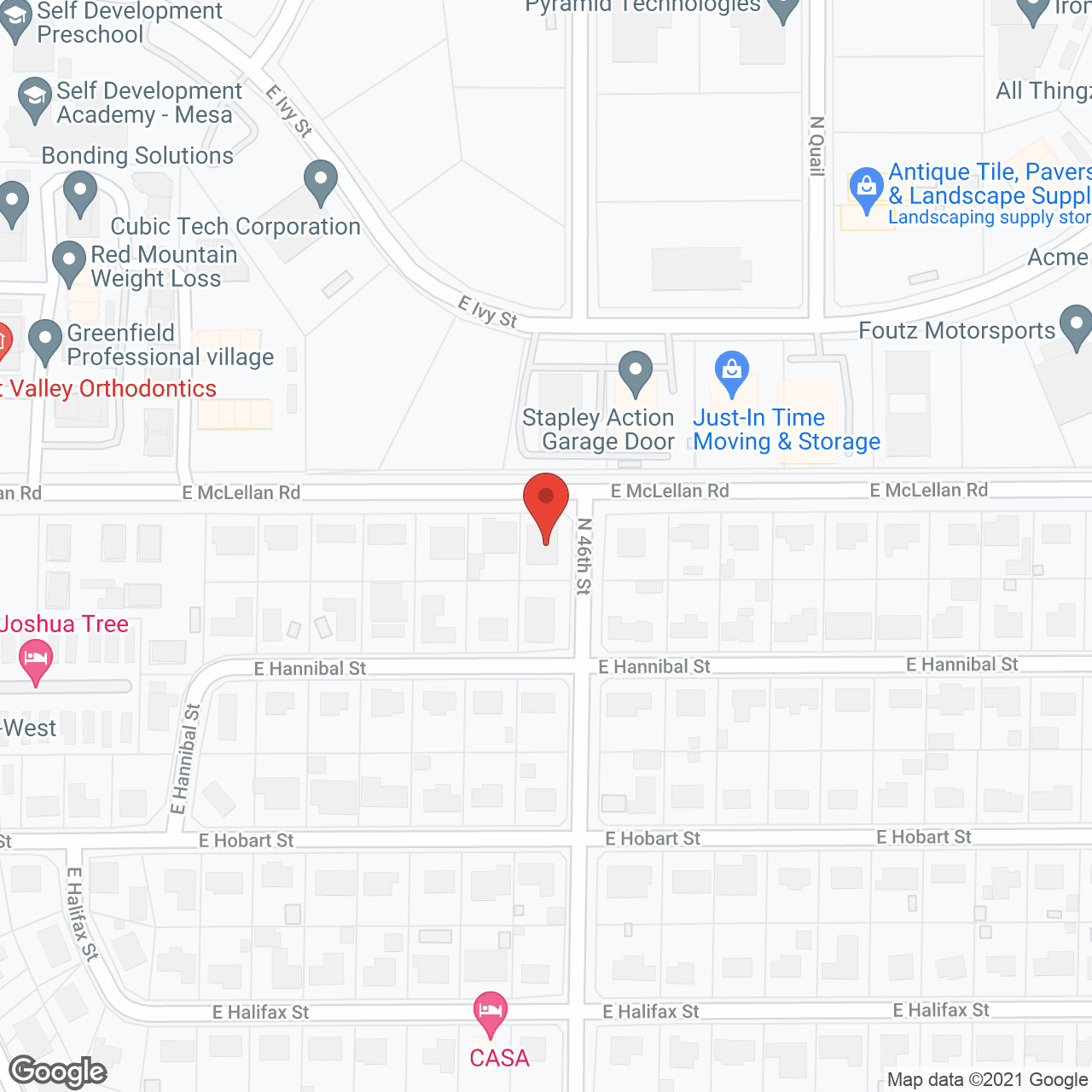 Mesa Elder Care in google map