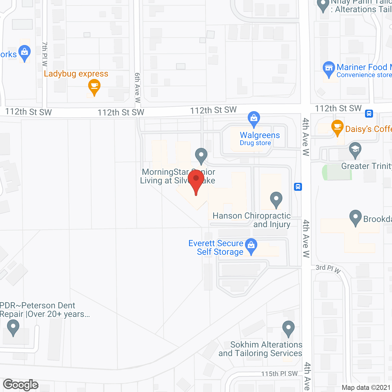 MorningStar at Silver Lake in google map