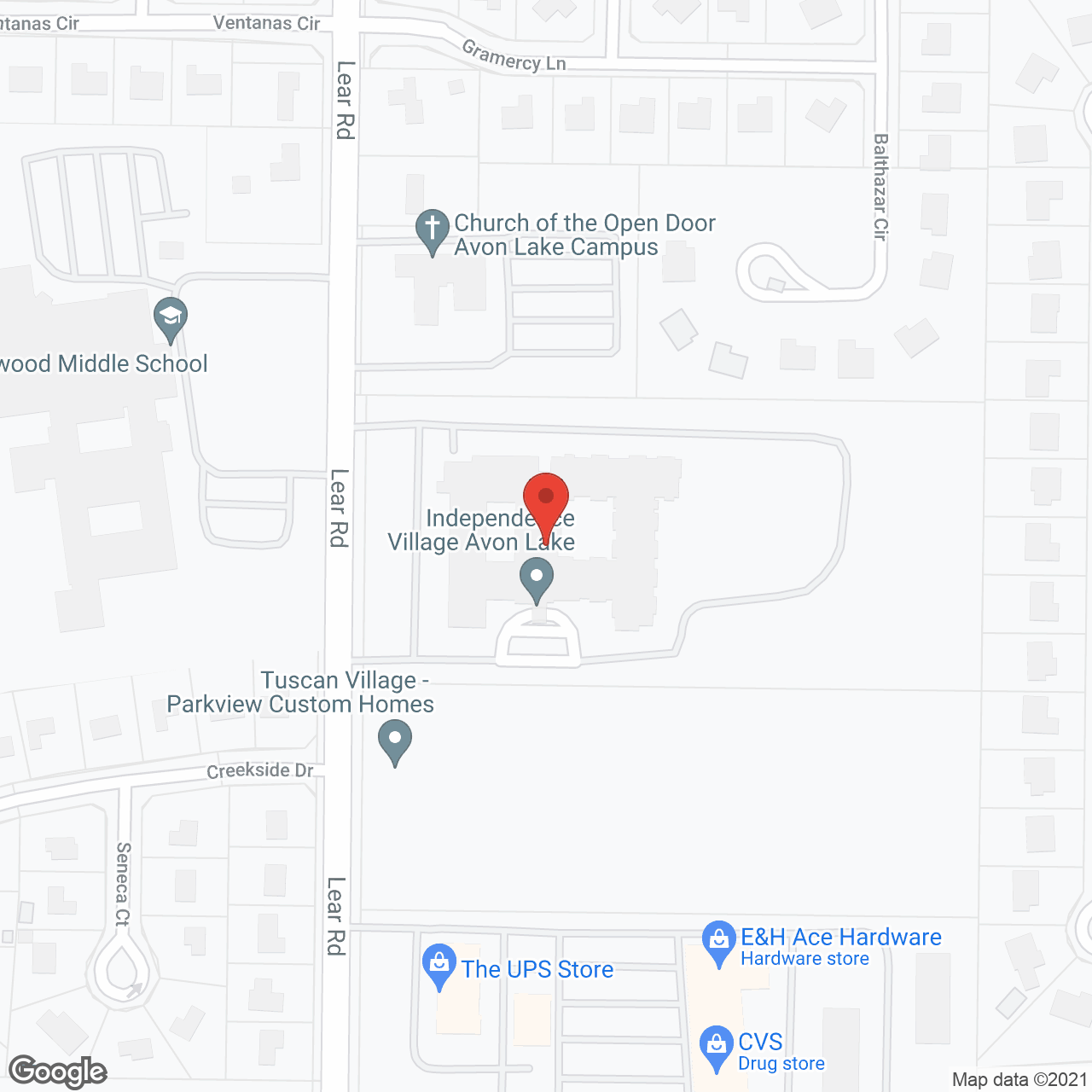 Independence Village of Avon Lake in google map