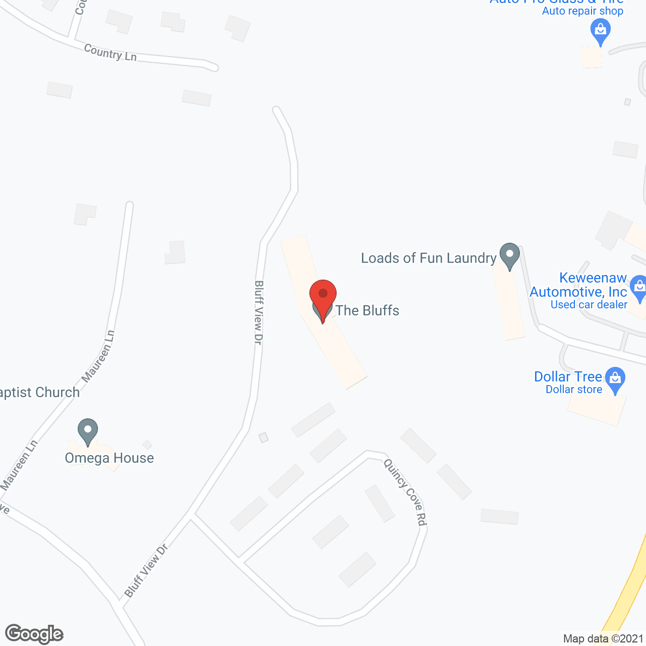 The Bluffs Senior Community in google map