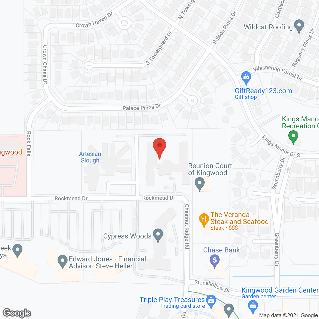 Reunion Court of Kingwood in google map