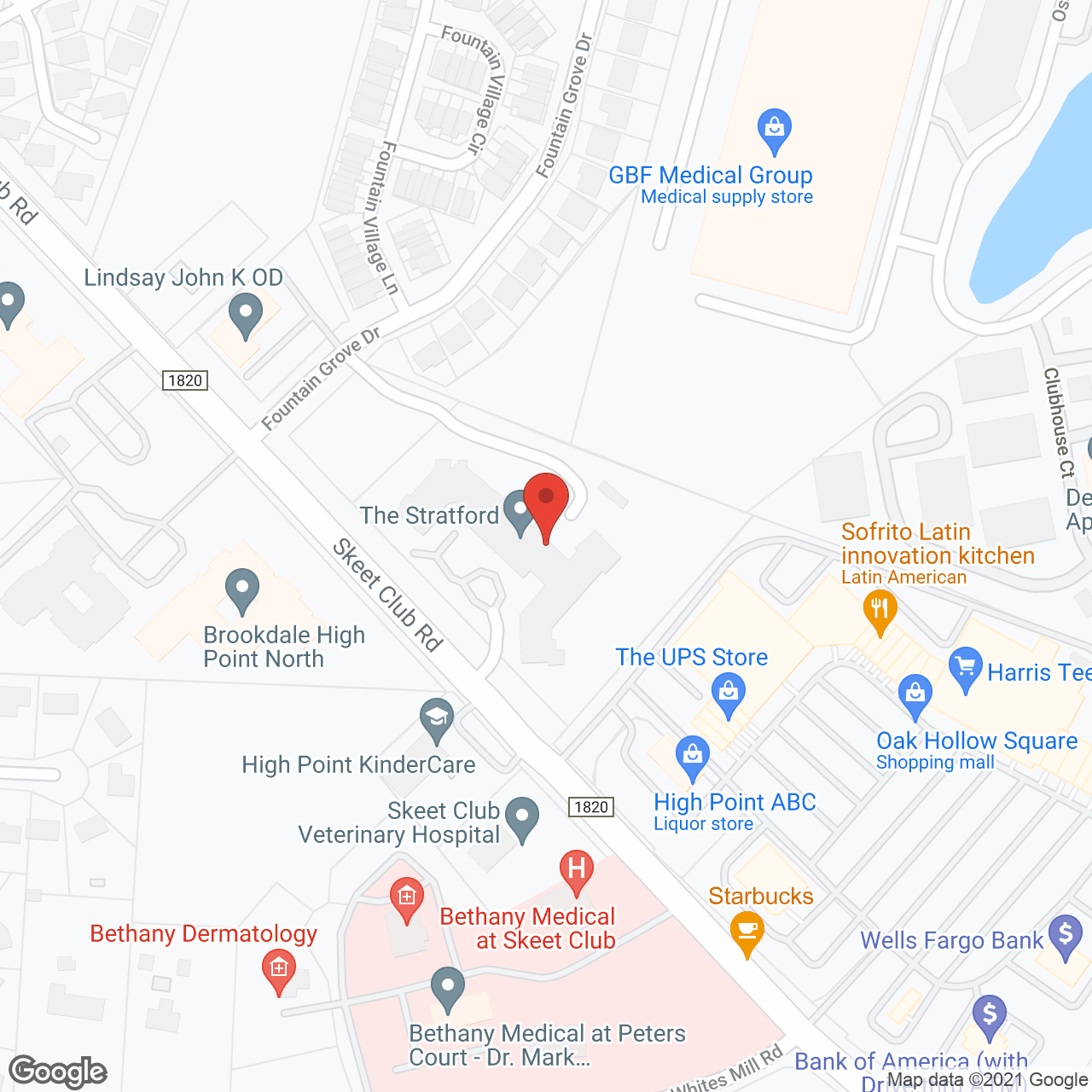 Holiday The Stratford in google map