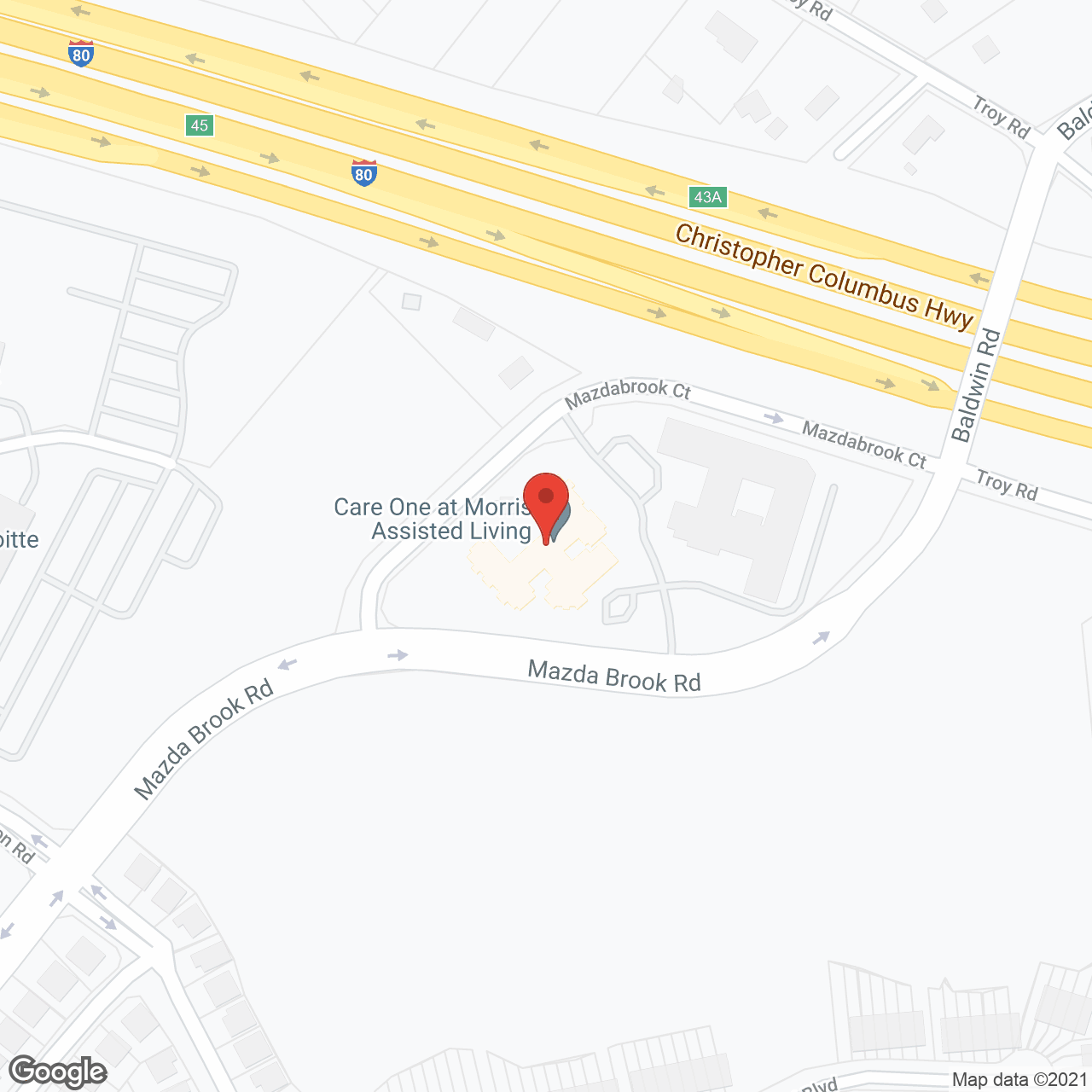 CareOne at Parsippany Assisted Living in google map