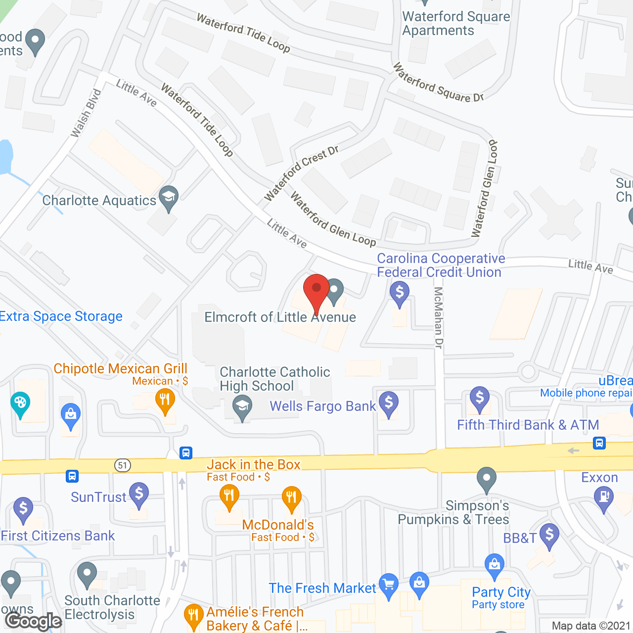 TerraBella Little Avenue in google map