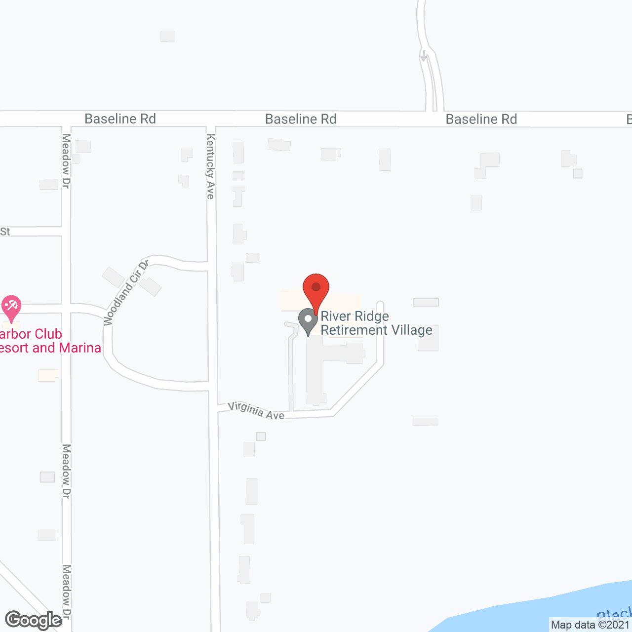 River Ridge Retirement Village in google map