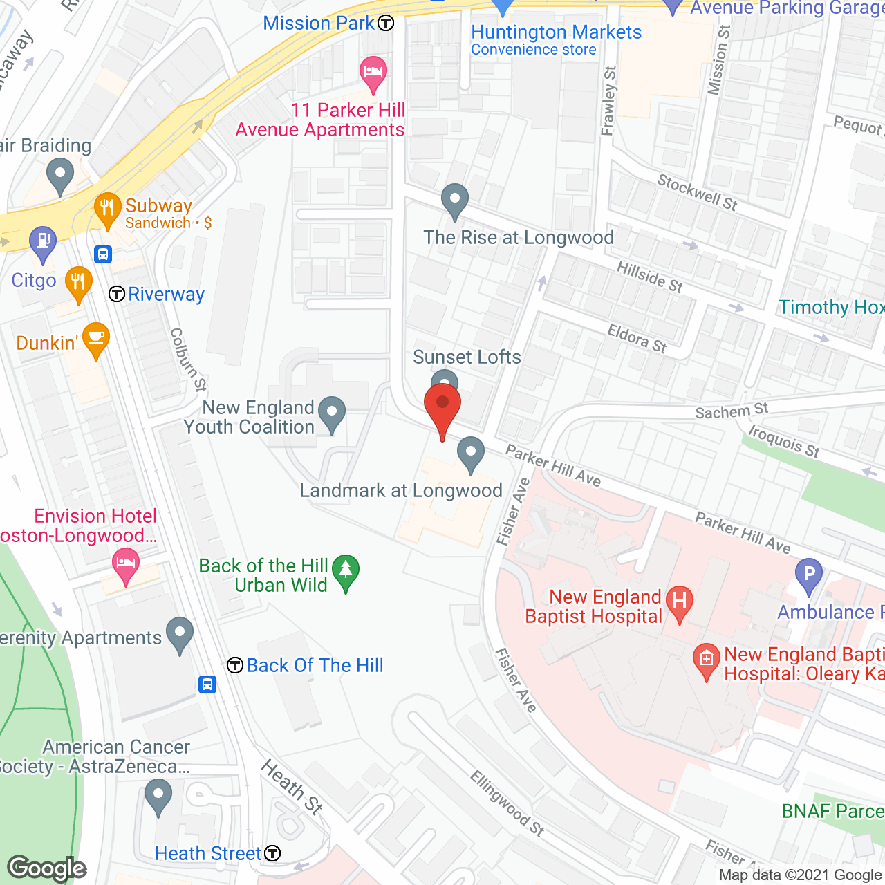Landmark at Longwood in google map