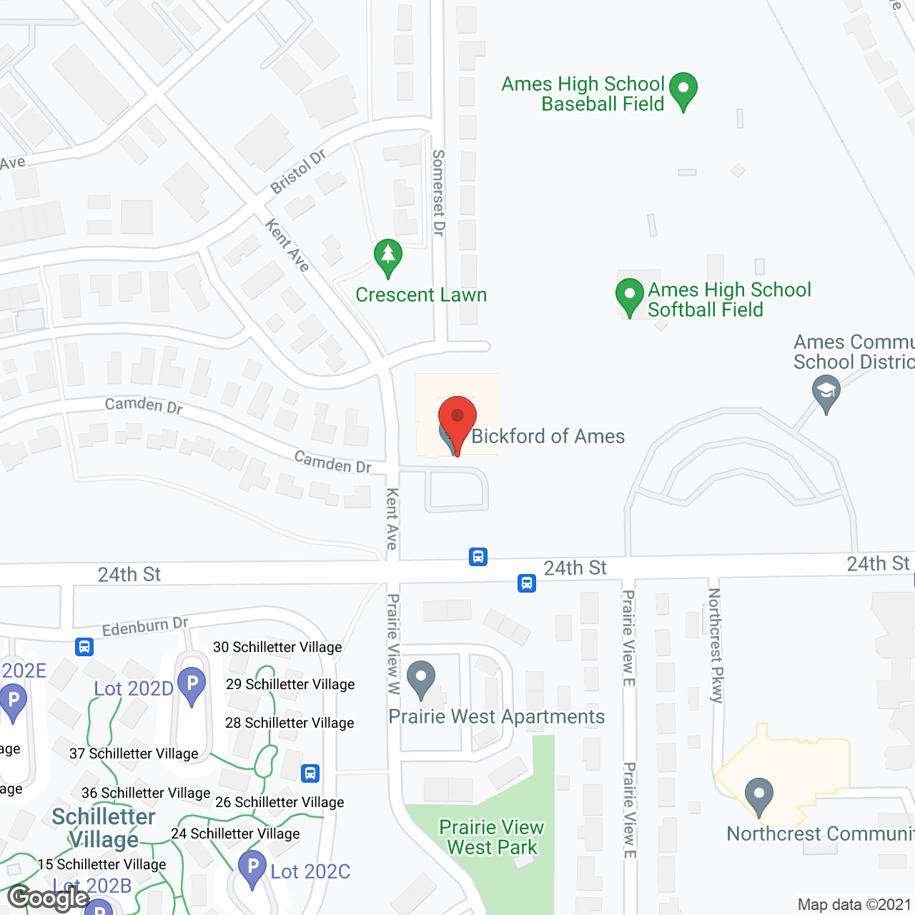 Bickford of Ames in google map