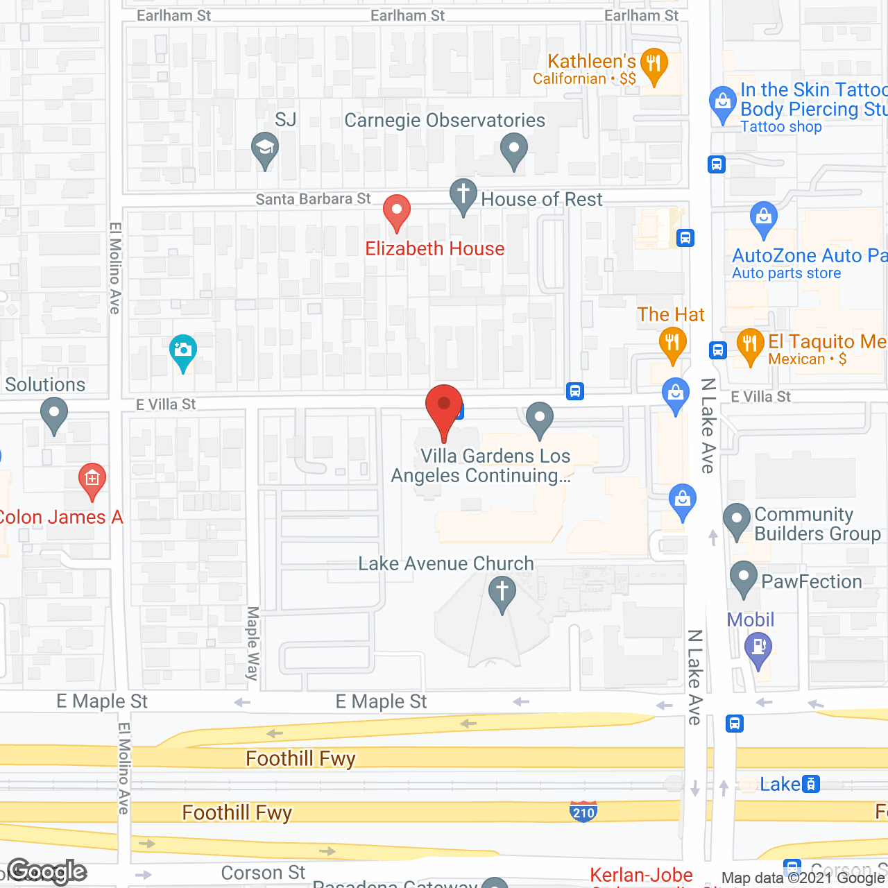Villa Gardens in google map
