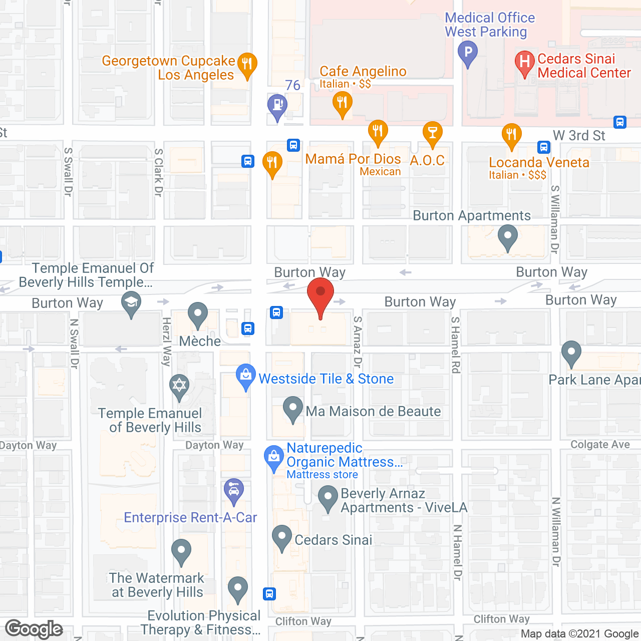 Beverly Hills Carmel in google map