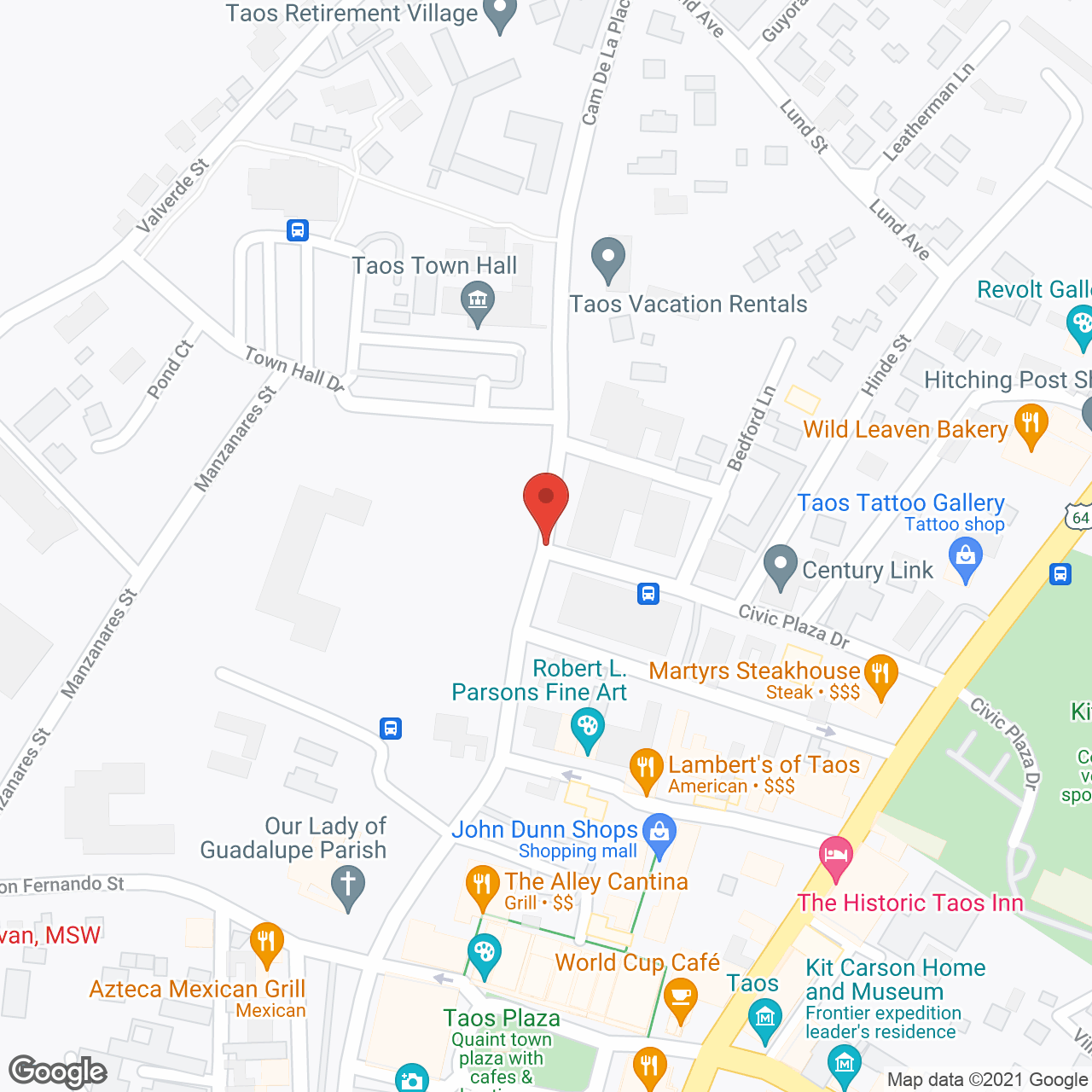Taos Retirement Village in google map