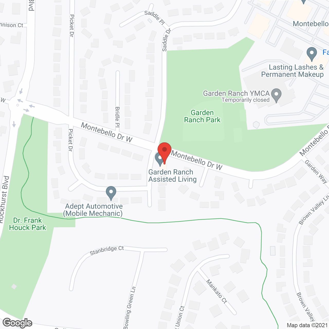 Garden Ranch Assisted Living in google map