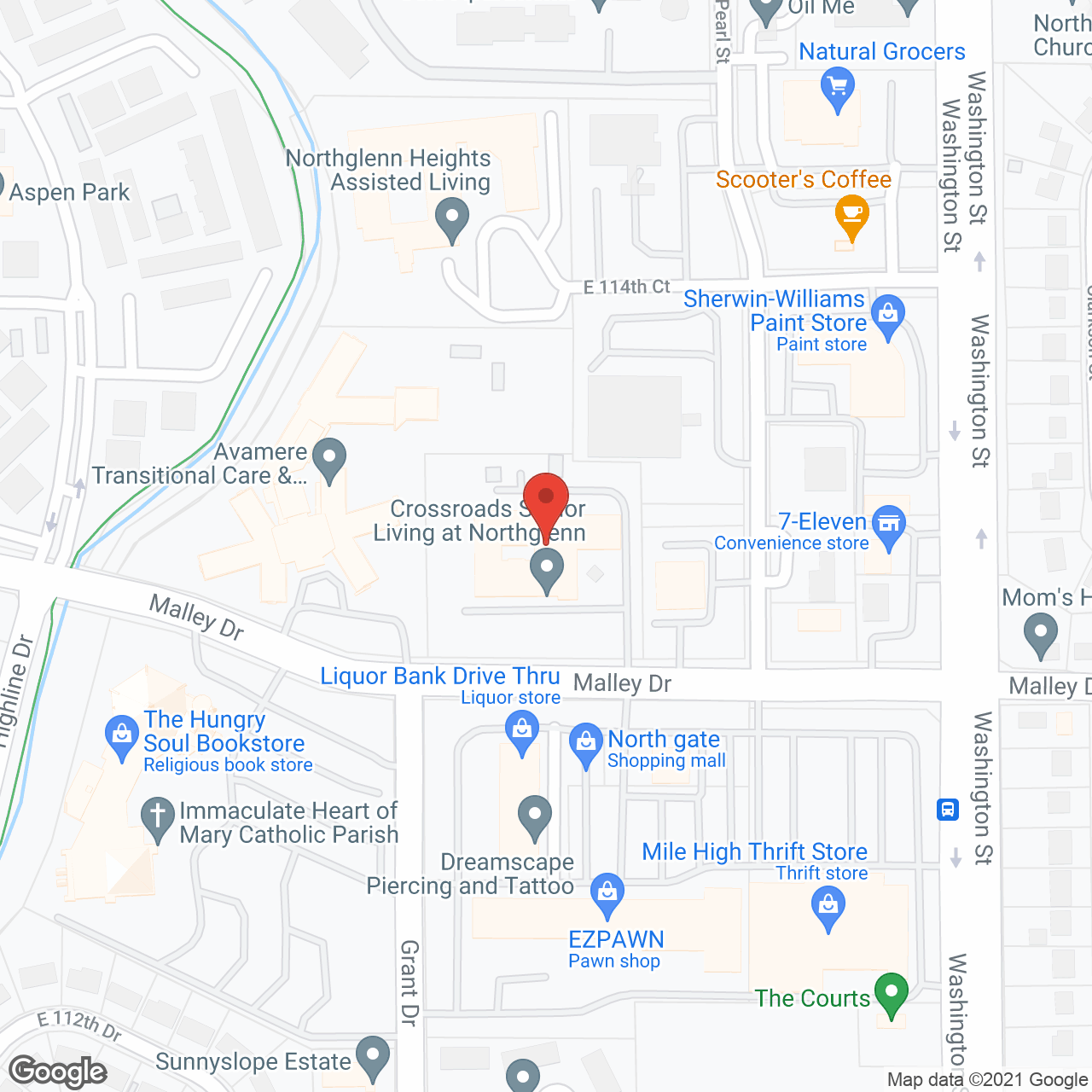 Crossroads at Northglenn in google map