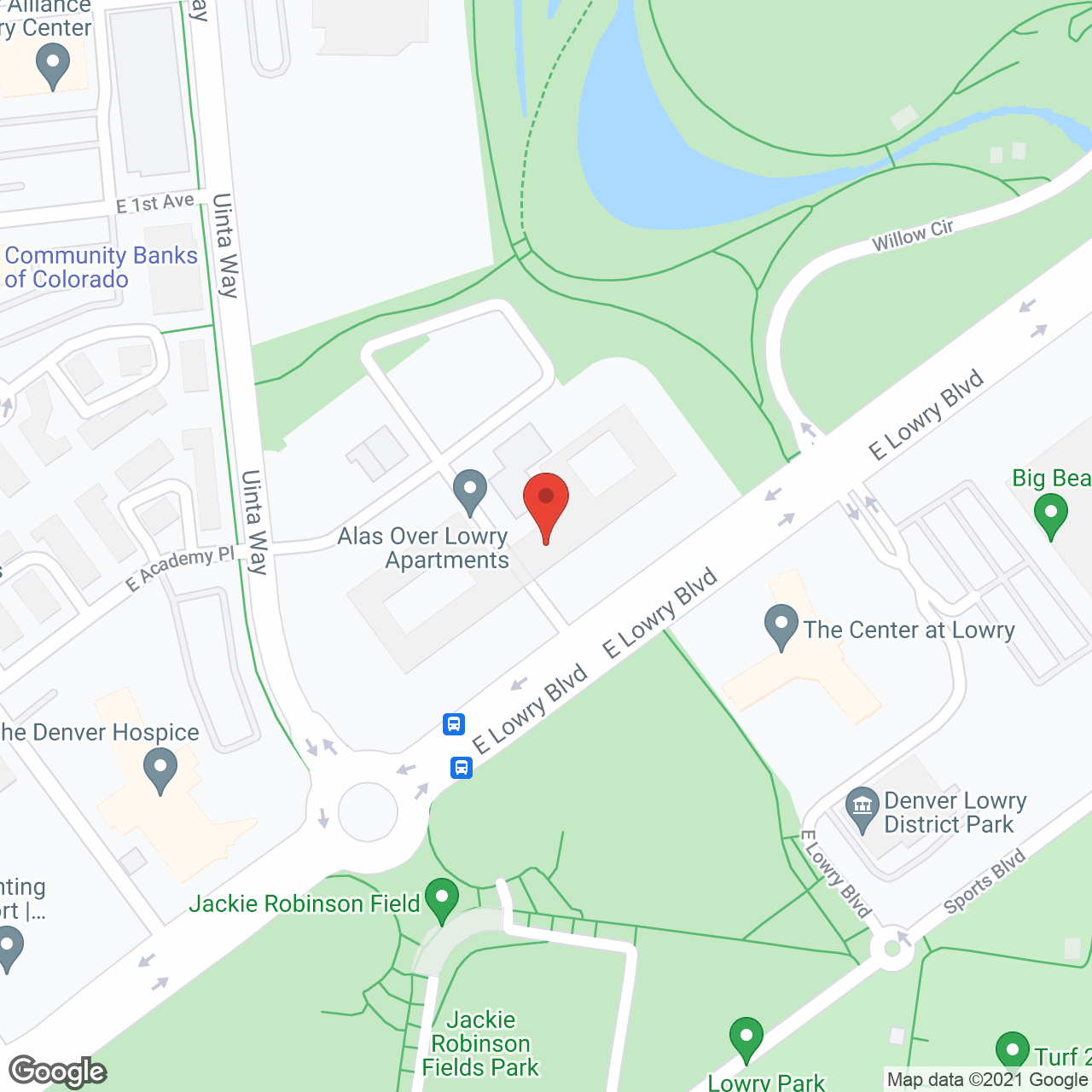 Lowry Park- Independent and Assisted Living in google map