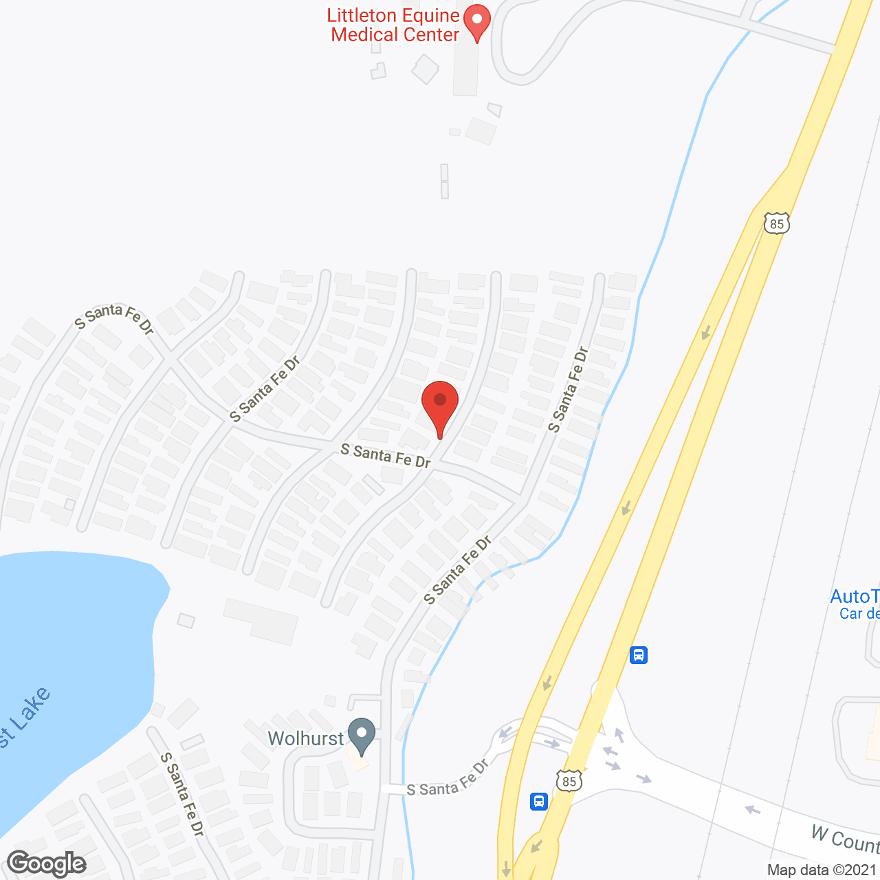 Wolhurst Adult Community in google map