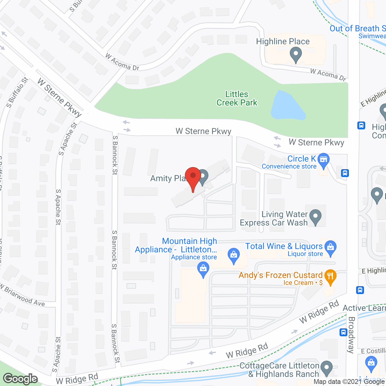 Amity Plaza in google map
