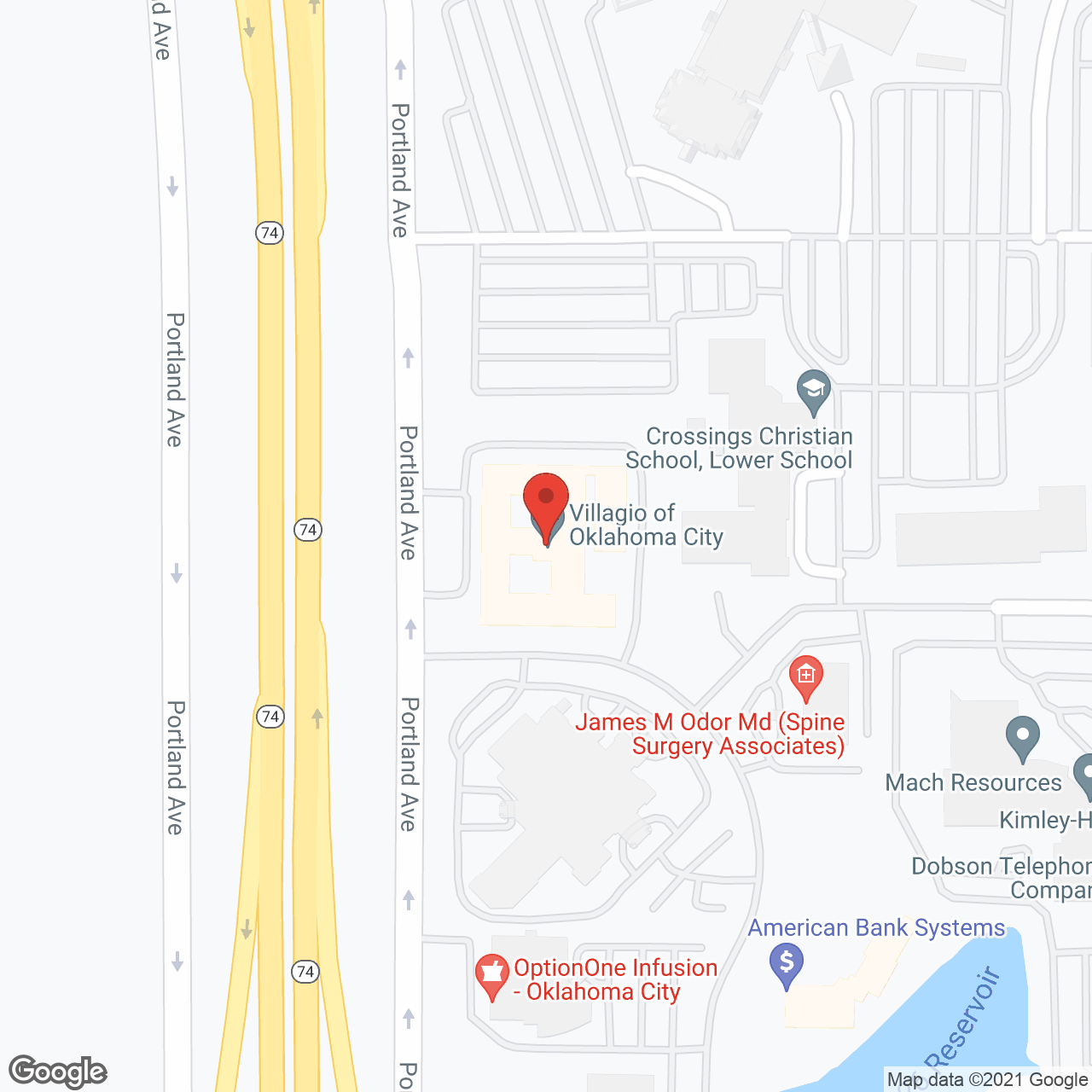 Villagio of Oklahoma City in google map