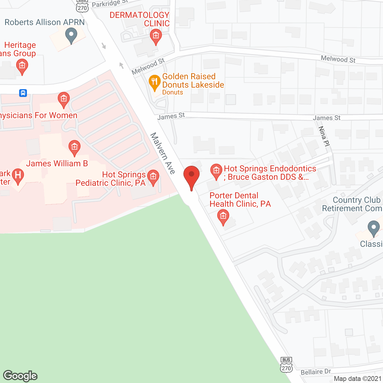 Country Club Village Retirement Community in google map
