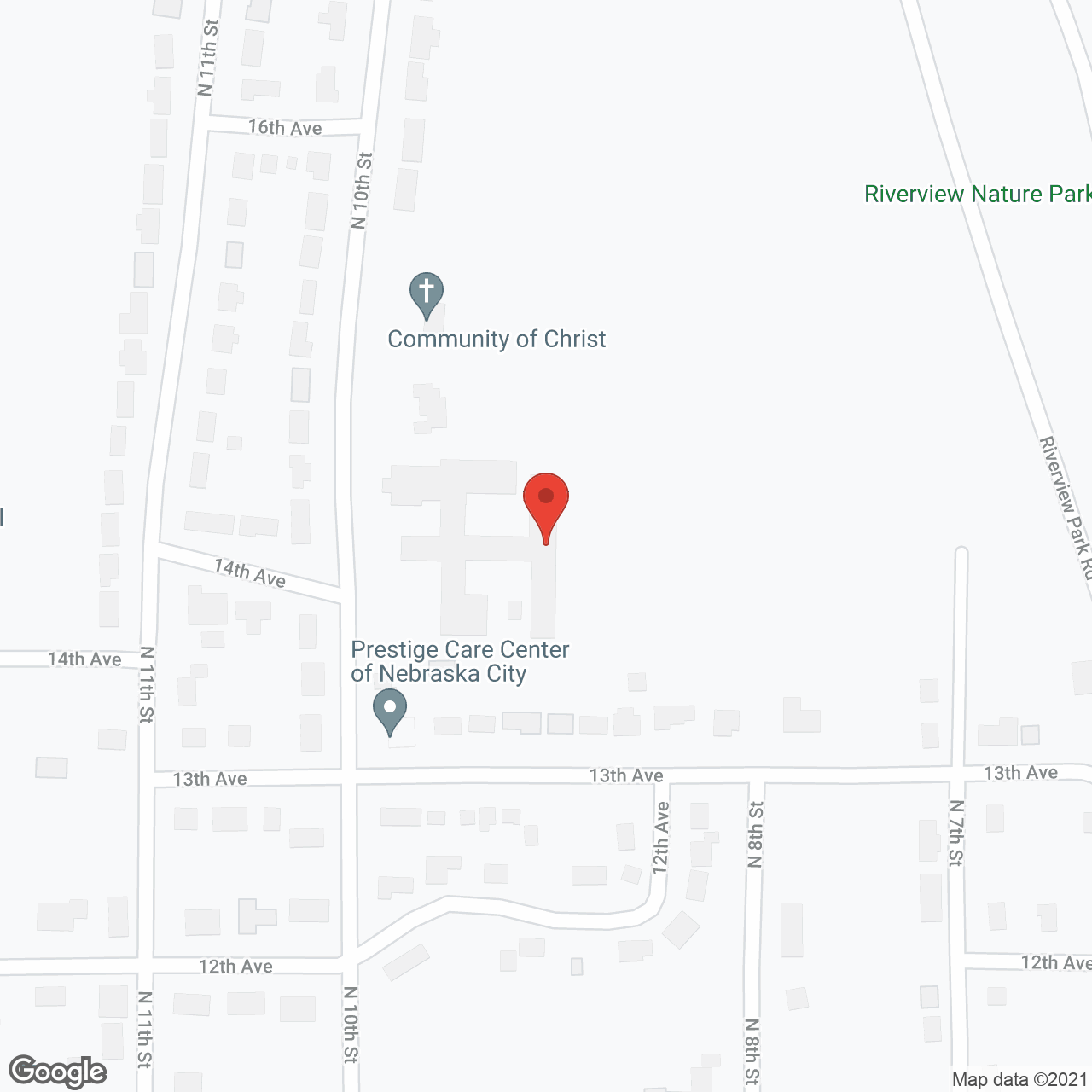 Prestige Care Center Of Nebraska City in google map