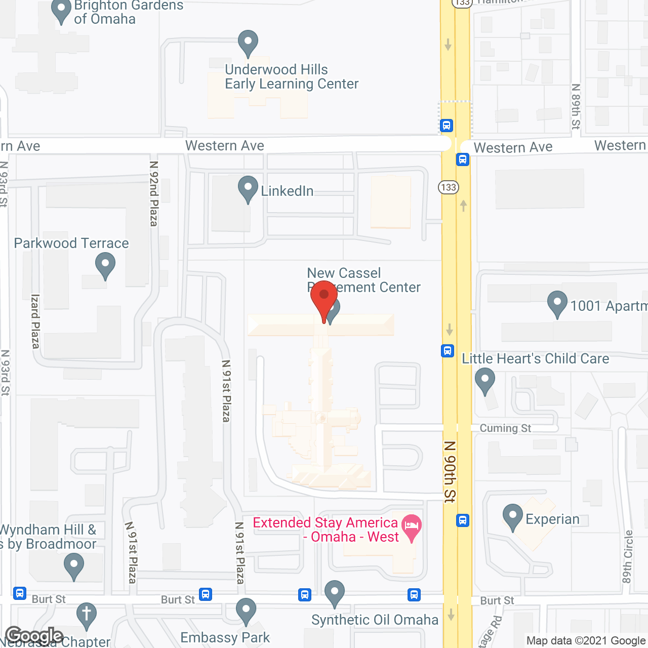 New Cassel Retirement Ctr in google map