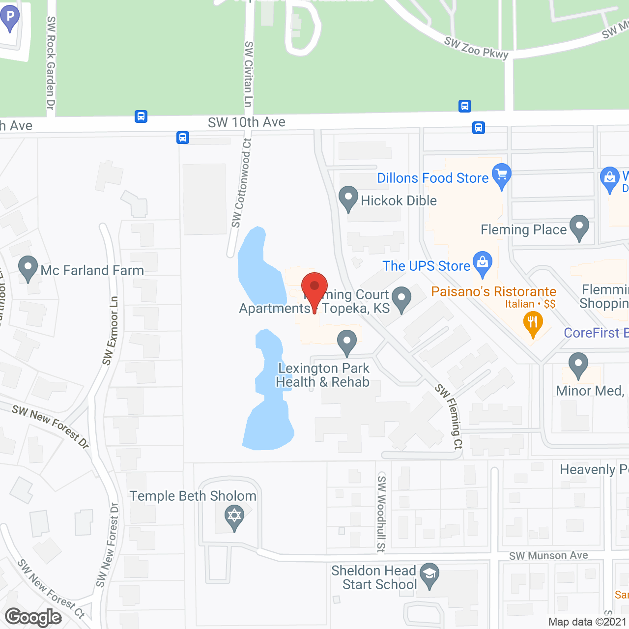 Lexington Park in google map