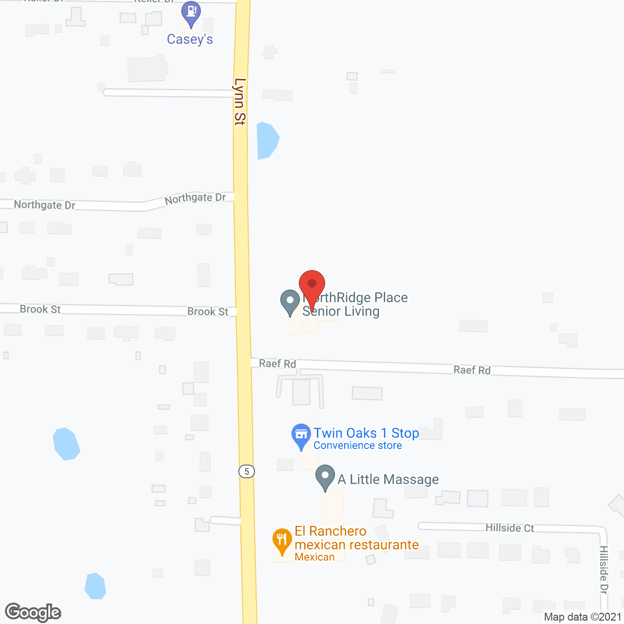 NorthRidge Place Assisted Living in google map