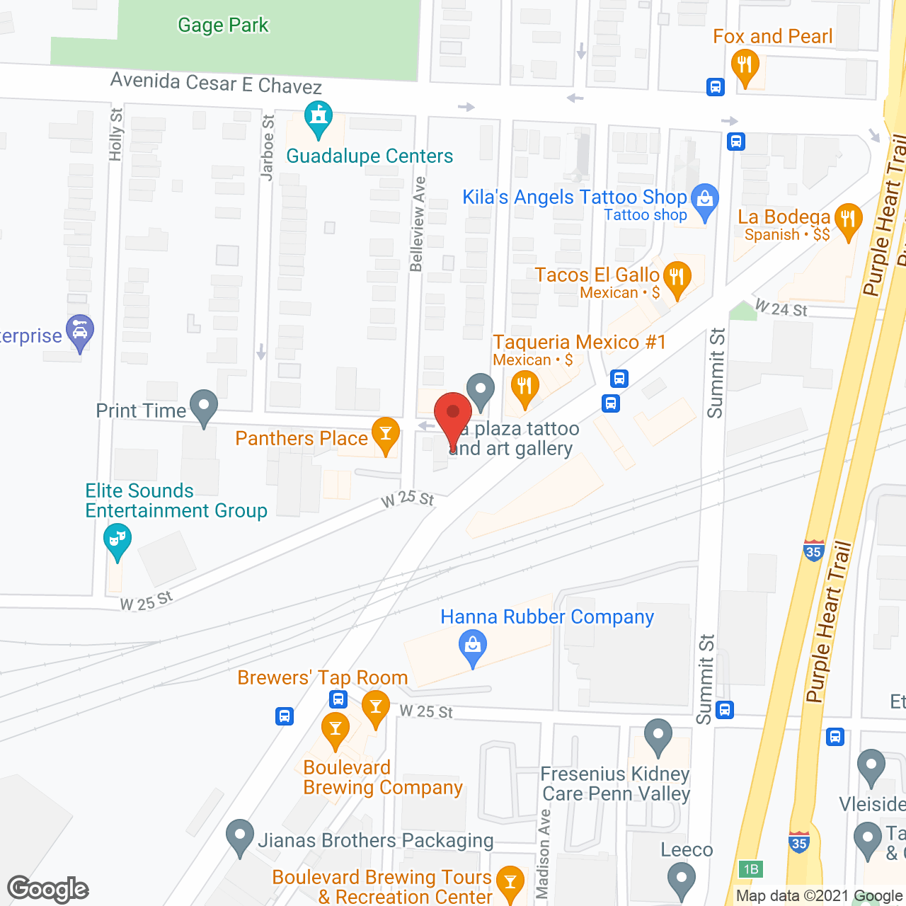 Westside Housing Organization in google map