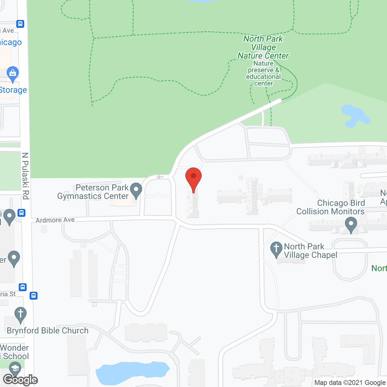 Senate Apartments in google map