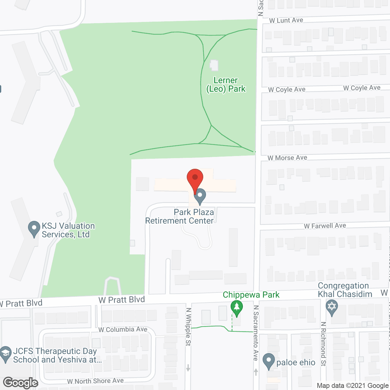 Park Plaza,  A Jewish Senior Living Community in google map