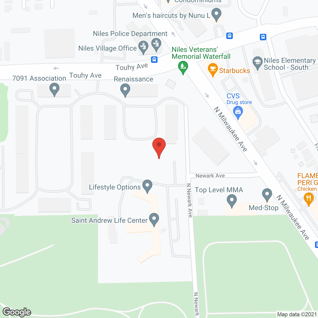 Celebrate Senior Living of Niles in google map