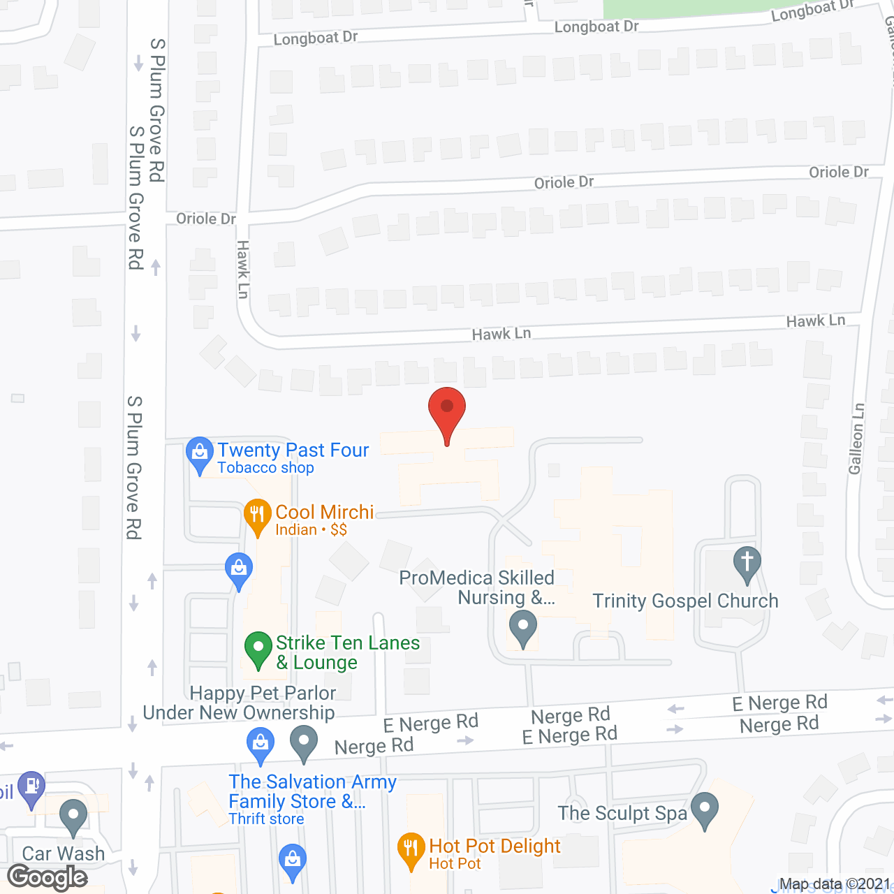 Arden Courts of Elk Grove in google map