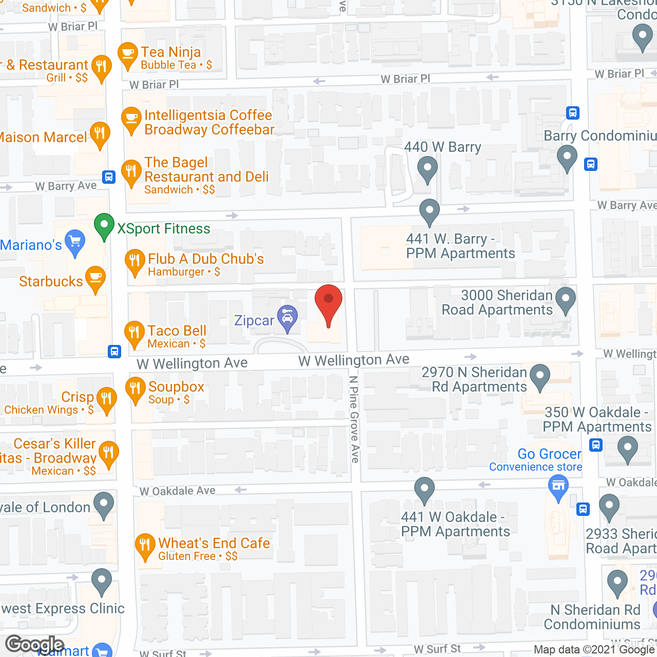 Alden Lincoln Park Rehabilitation Center in google map