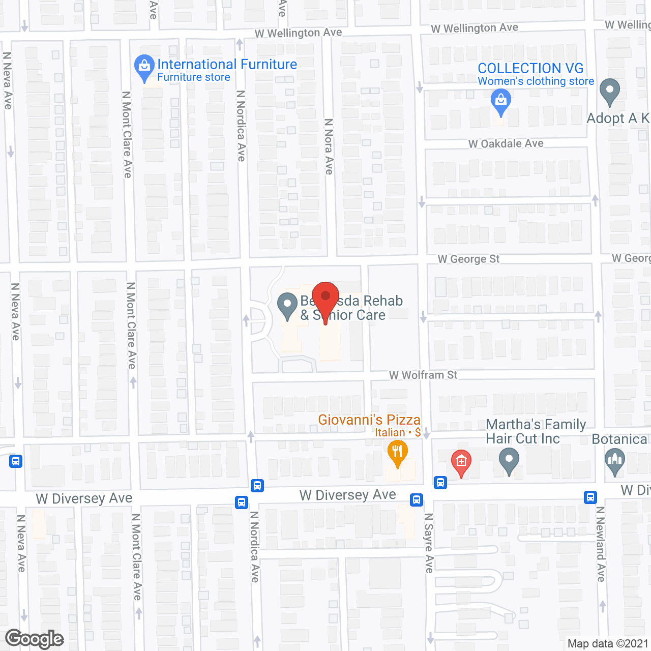 Bethesda Rehab & Senior Care in google map