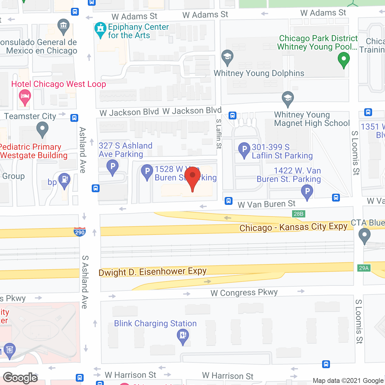 Van Buren Place in google map