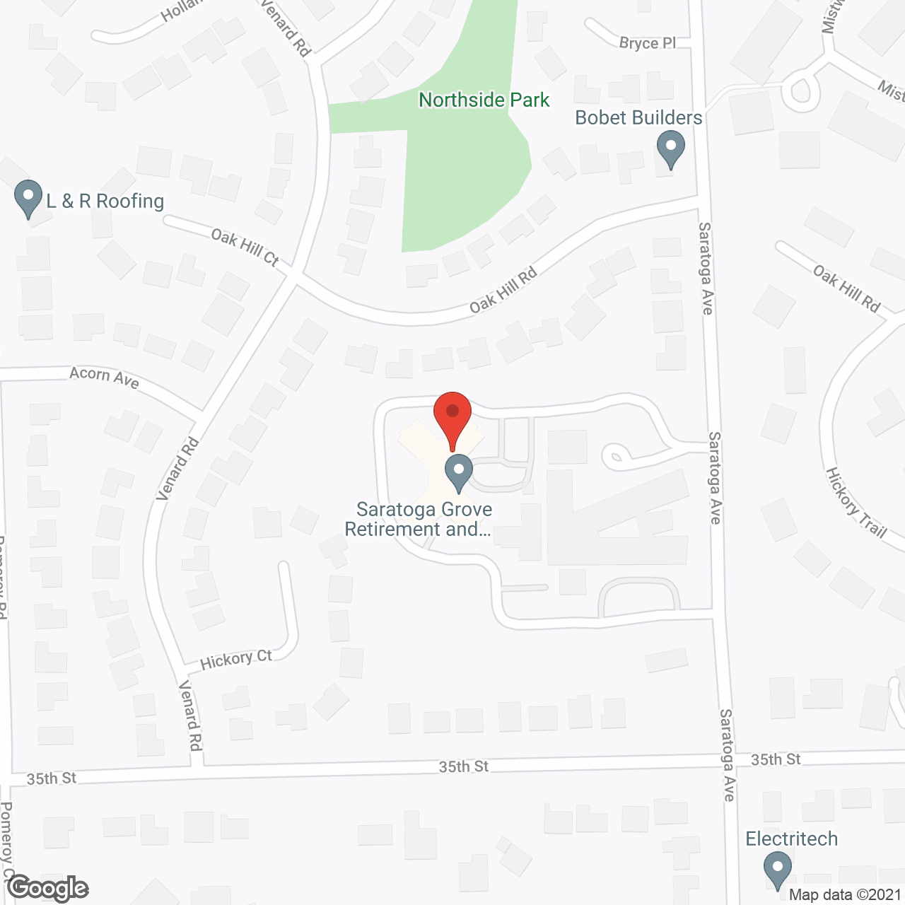 Saratoga Grove in google map