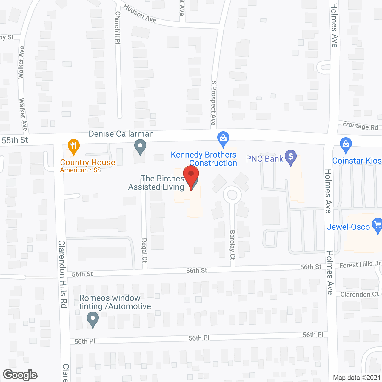 The Birches Assisted Living in google map