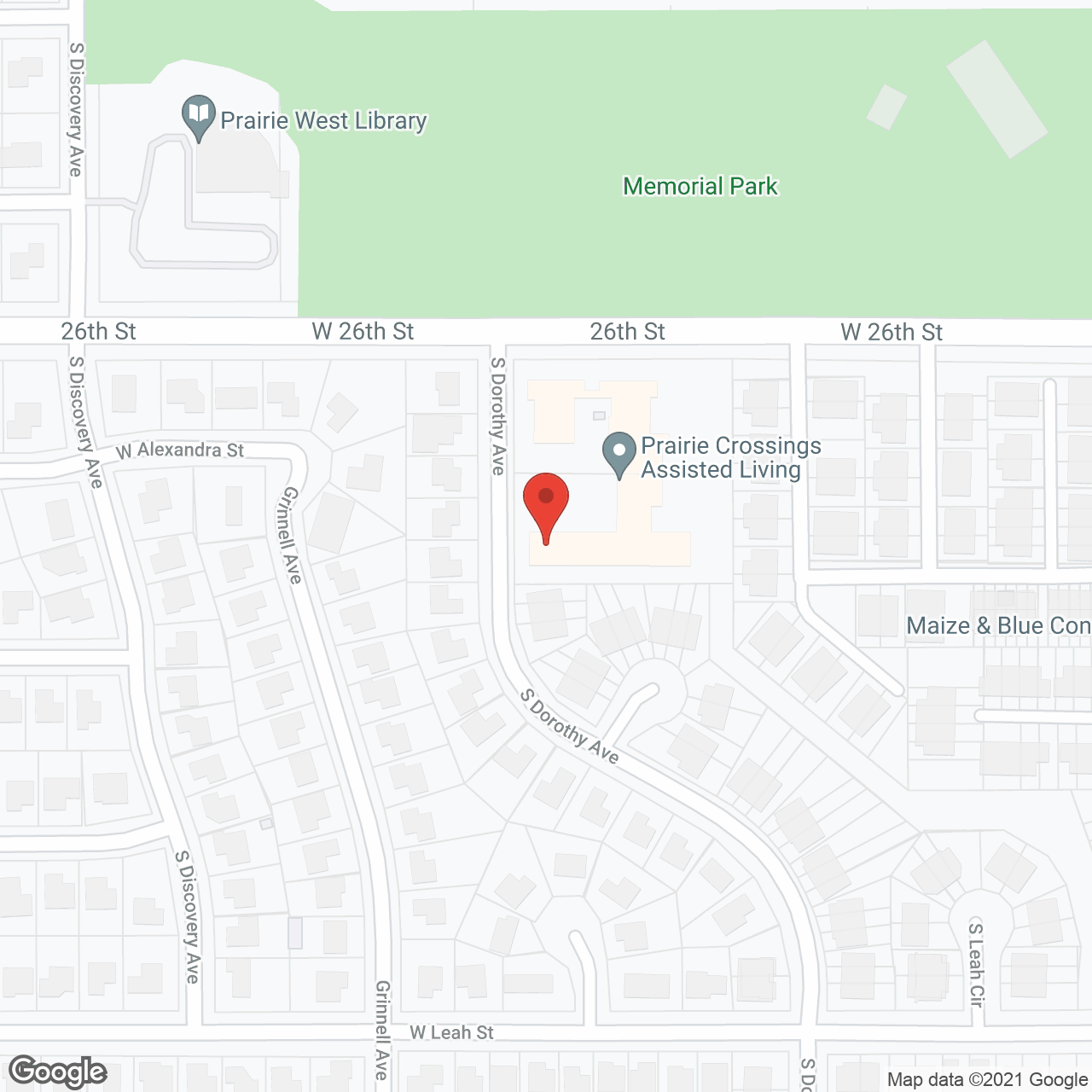 Edgewood Prairie Crossings in Sioux Falls in google map