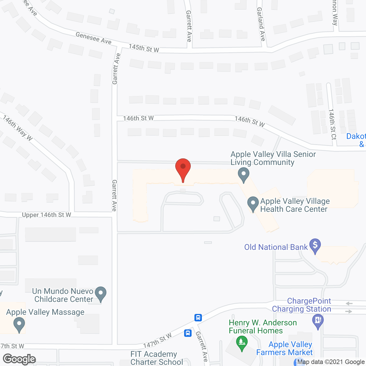 Apple Valley Campus in google map