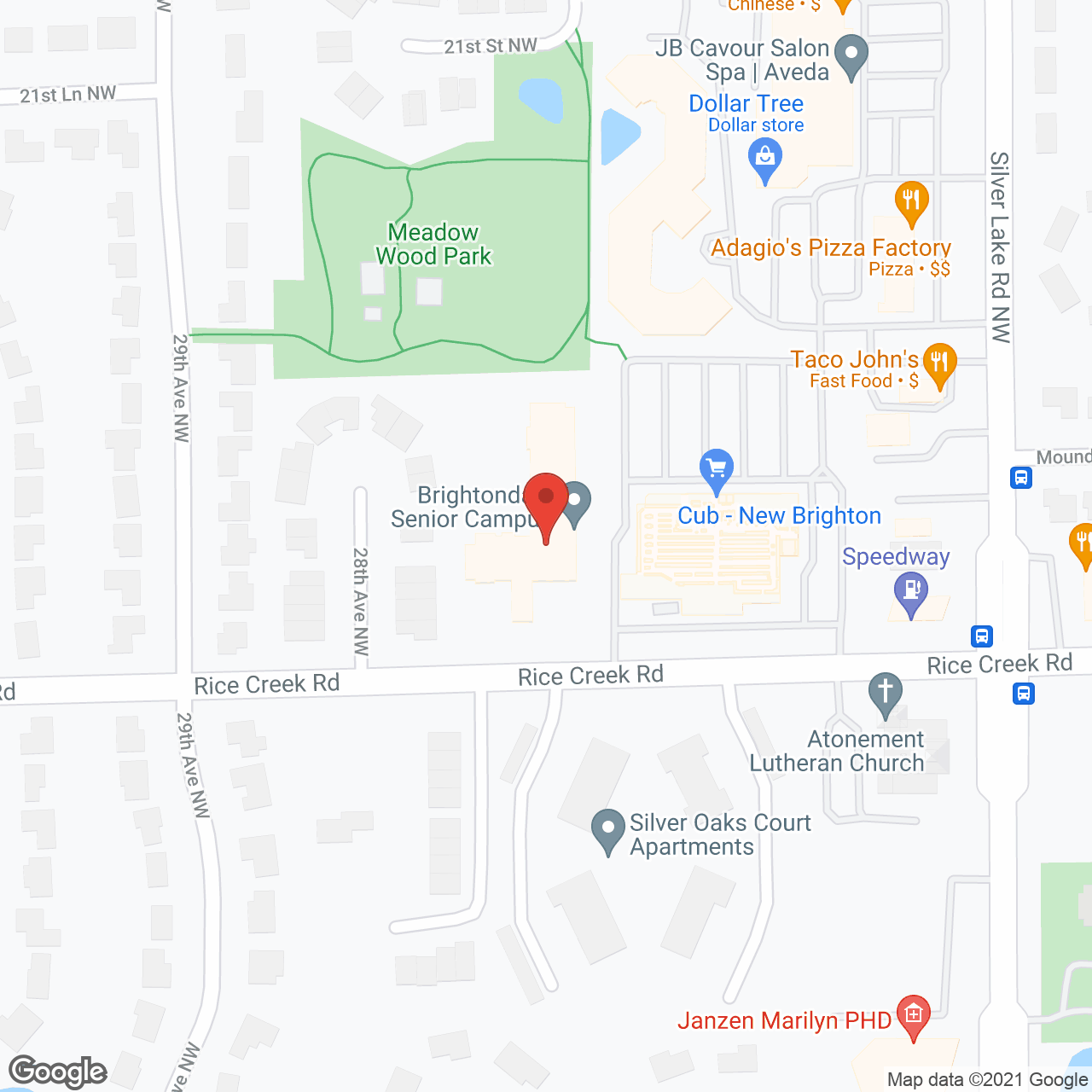 Brightondale Senior Campus in google map
