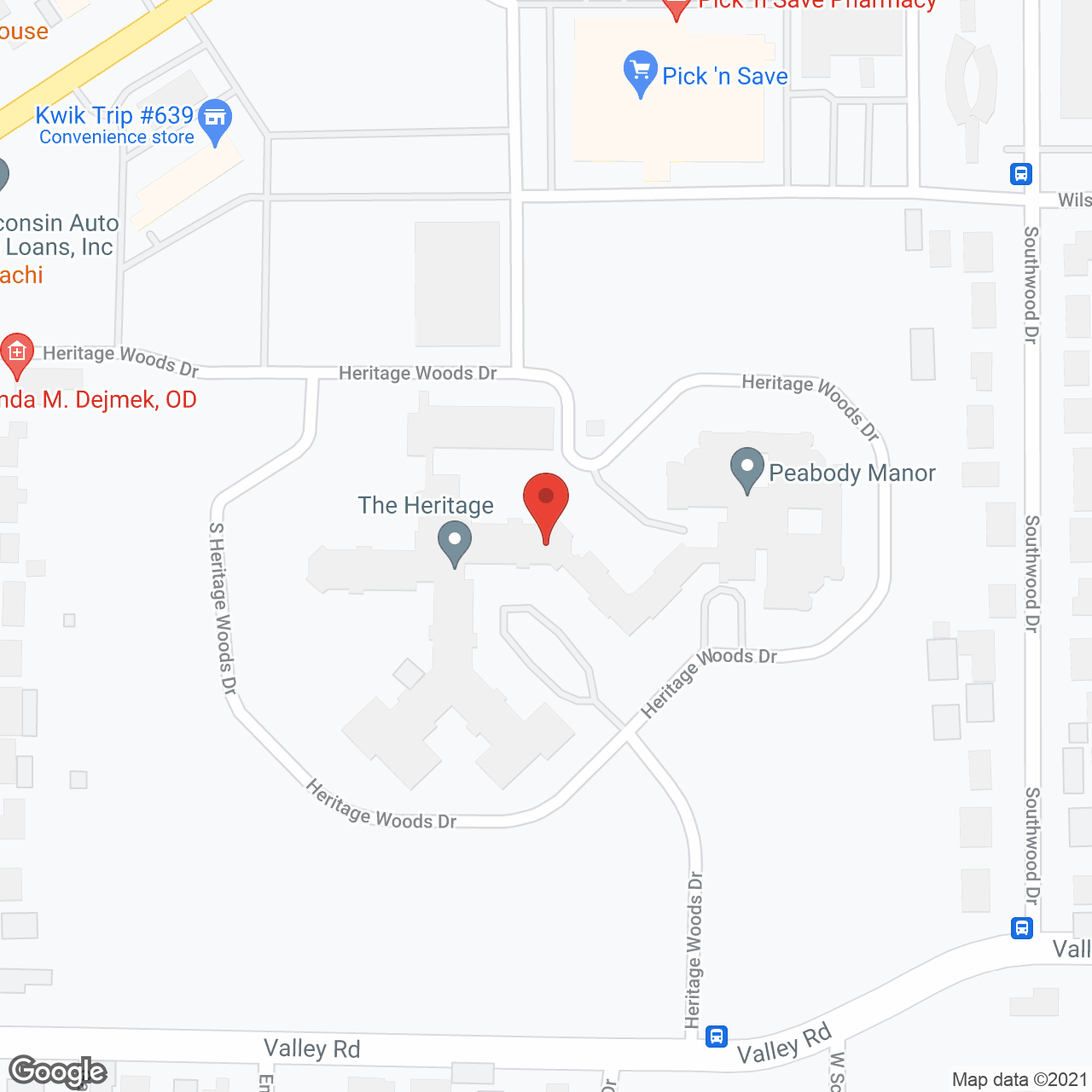 Heritage Assisted Living in google map