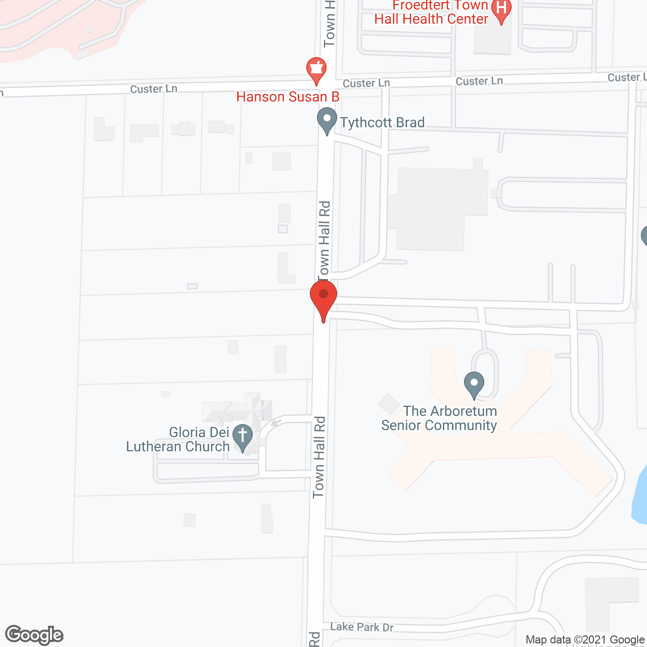 The Arboretum in google map