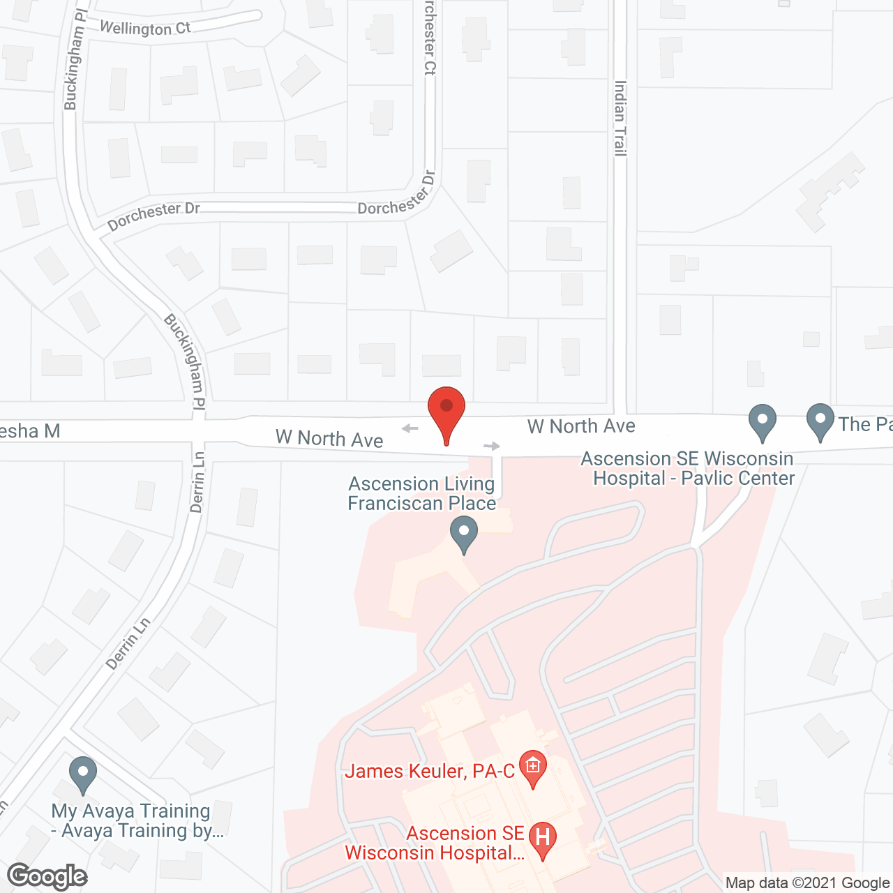 Franciscan Woods in google map