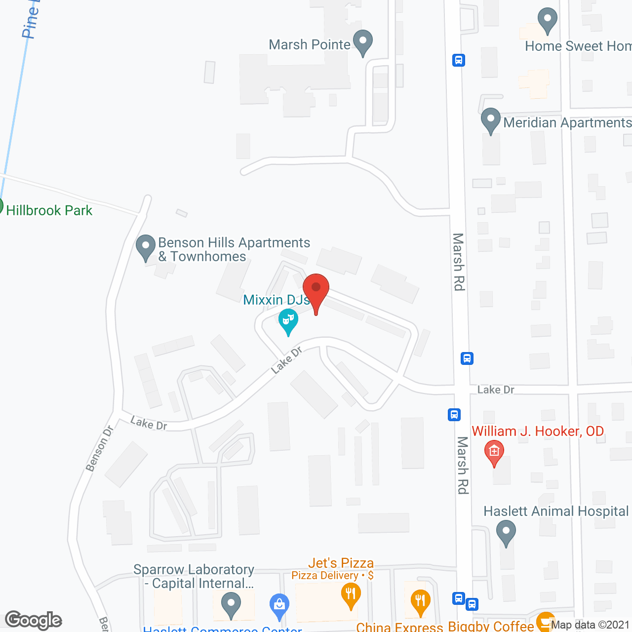 Benson Hills Apartments in google map