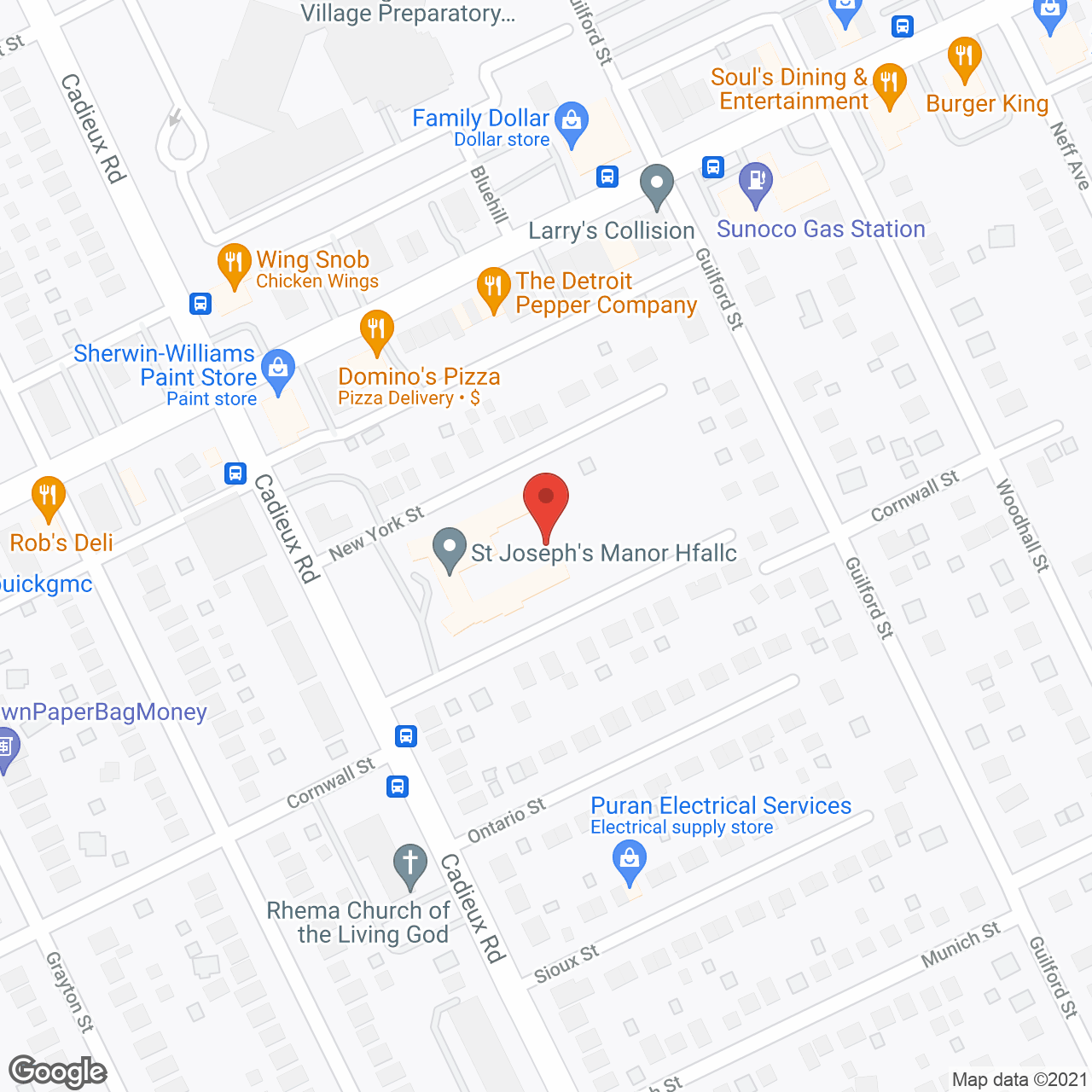 St Joseph's Manor in google map