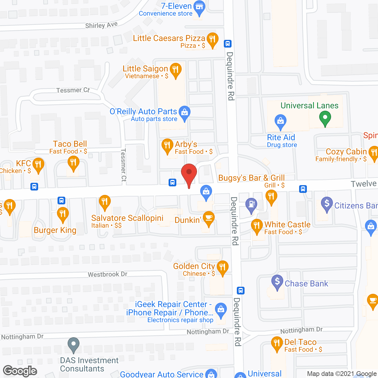 Advantage Living Center-Warren in google map
