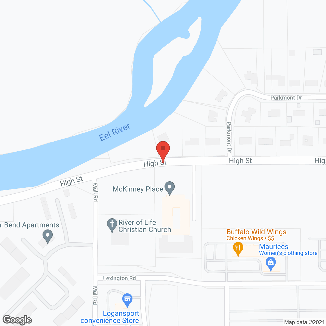 Cedar Creek of Logansport in google map