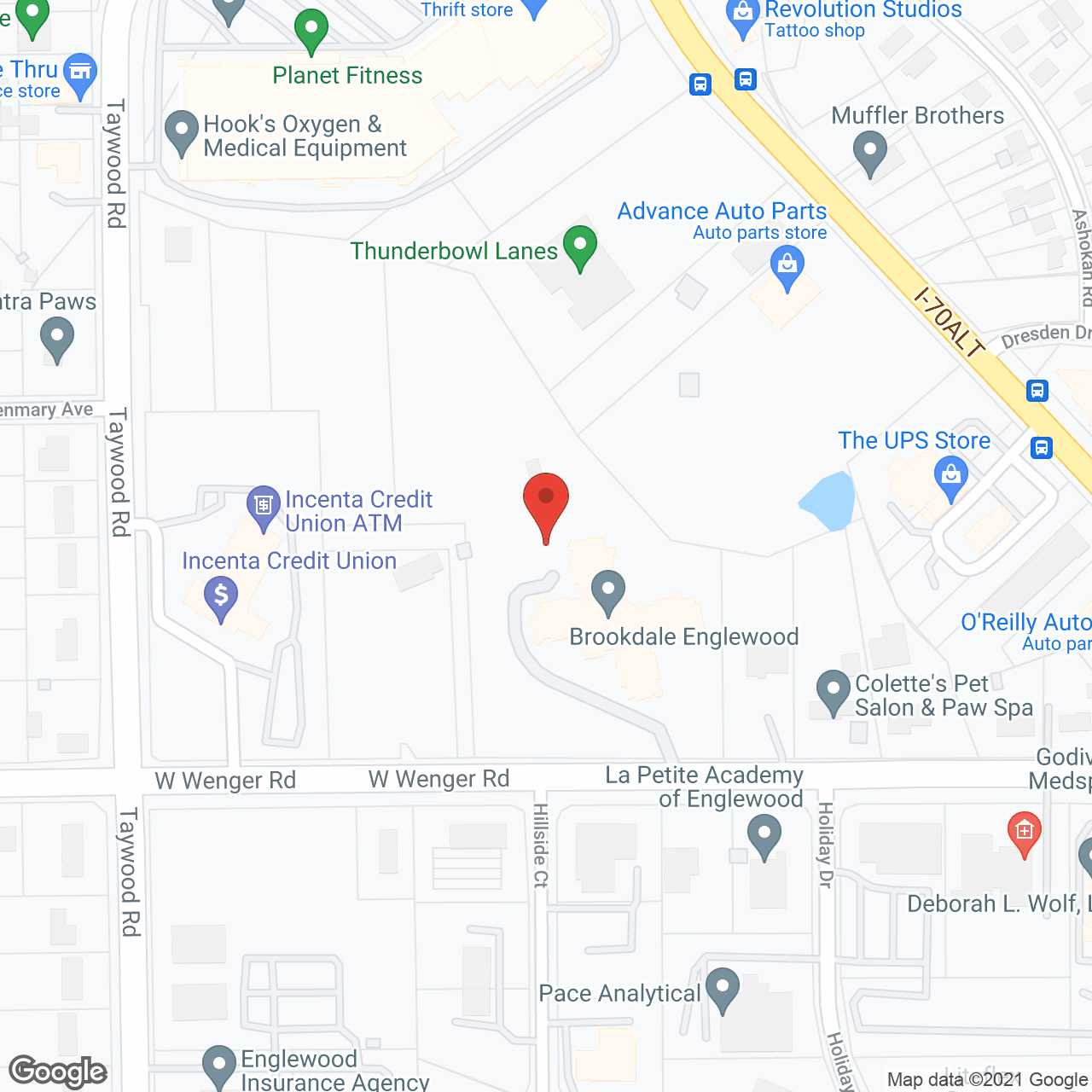 Brookdale Englewood in google map