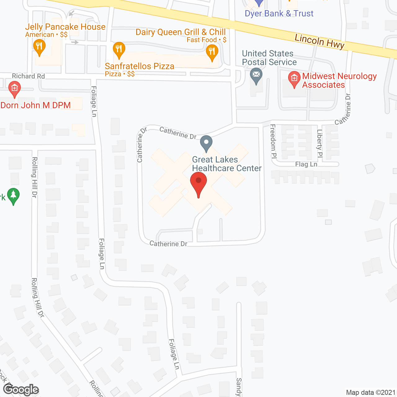 Regency Place Health Care Ctr in google map