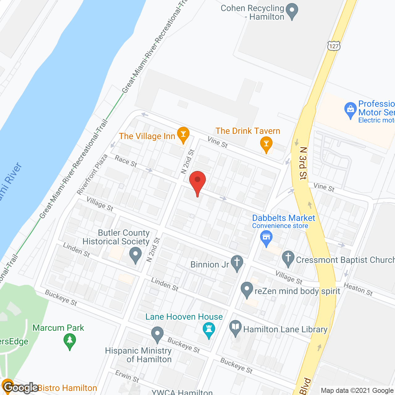 Center Haven - Hamilton in google map