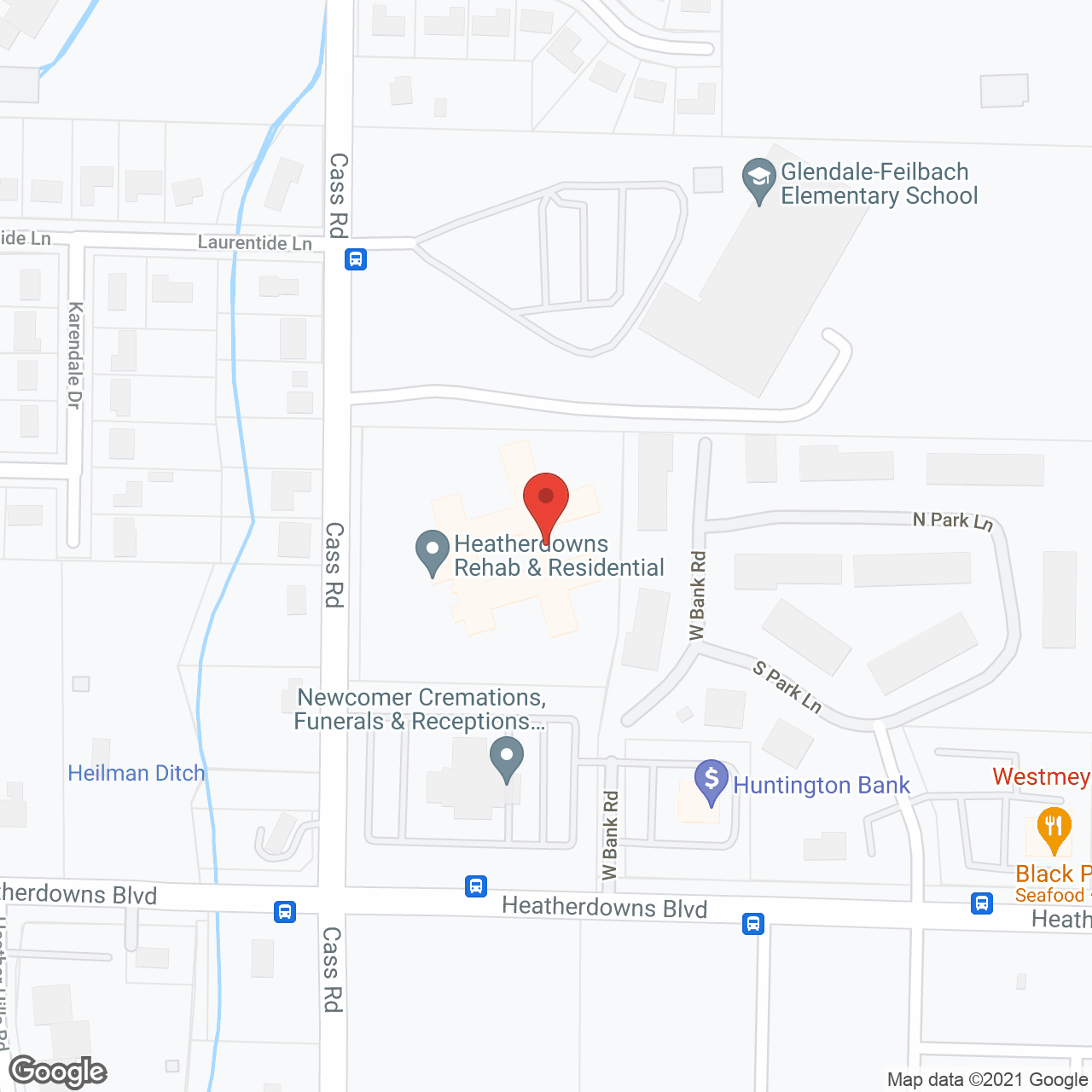 Heatherdowns Rehab & Residential Care Ctr in google map